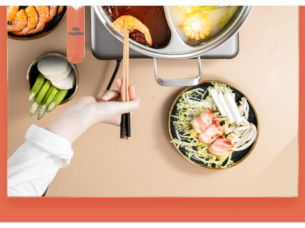 Yin-Yang 304 Stainless Steel Induction Hot Pot Shabu-Shabu Cookware