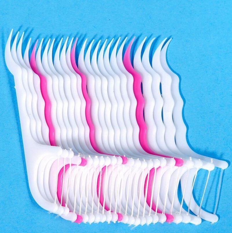 25ks Snadné použití Vynikající zpracování Zubní nit pro úplné čisté zuby