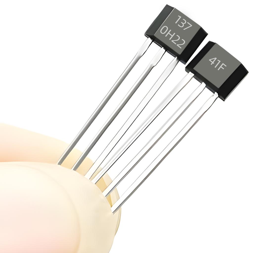 5pcs SS41F A3144 SS49E 0H137 ATS276 US1881 UGH3503 Hall Effect Sensor TO-92 Hall Element Sensor Motor 3 Pins for Arduino