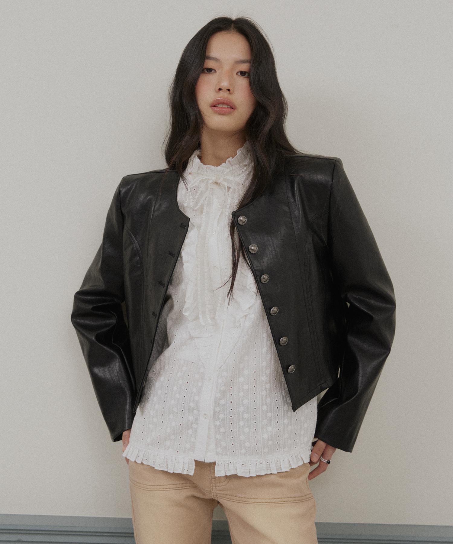 Roi Roi Punched Lace Tie Shirt - White White/Free