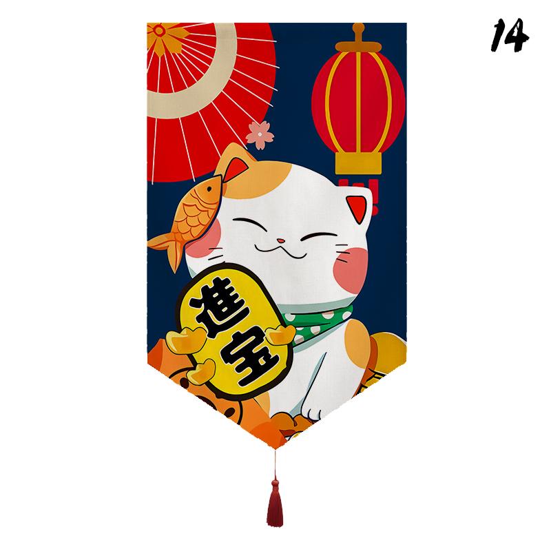 Japanisches Restaurant Dekor Kurzer Türvorhang Küche Sushi-Laden Hängender Halbvorhang Izakaya Banner Eingangsbereich Küchenabtrennung