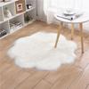 Plush Irregular Plum Blossom Wool Carpet for Bedroom & Living Room