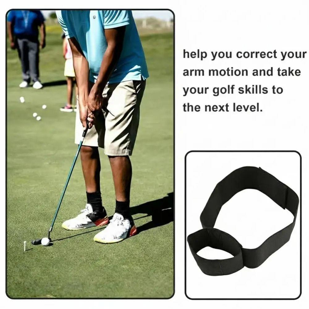 Elastic Golf Swing Training Arm Band Adjustable Golf Swing Training Aid Golf Swing Trainer Unisex