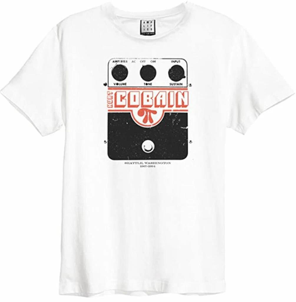 Amplified Kurt Cobain Superfuzz Mens White 100% Cotton T-shirt Mens Tees Top Nirvana Amplified Tee 100% Cotton T-shirt Mens Womens Tees Top S разноцветный