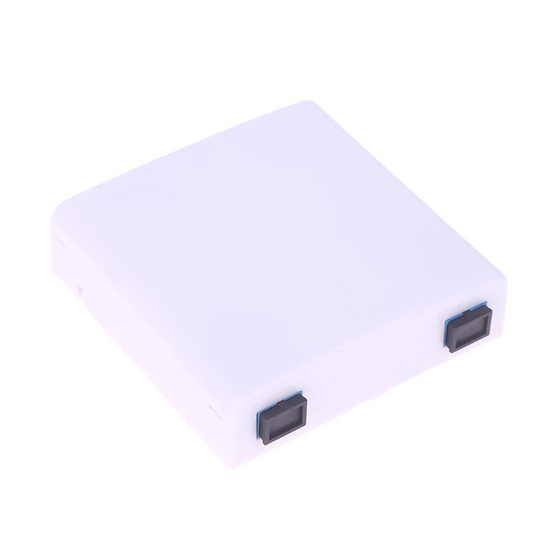 2-Port Terminalboks Type 86 ABS Optisk Terminal Forgreningsboks Hvid Plast Fiberoptisk Splejseboks Med Adaptere