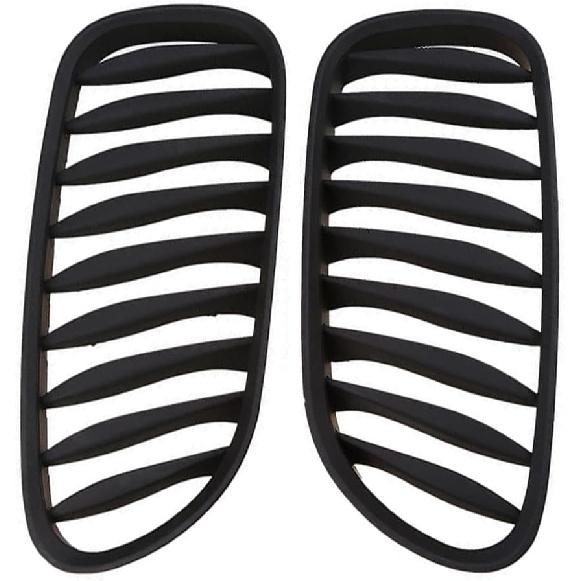 

Left Right Front Kidney Grille, 1 Pair Front Kidney Grille Grill, 2003-2008 Compatible with BMW Z4 E85 E86 - Matte Black матовый черный
