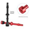 Bicycle F/V Tubeless Valve 44 60 80Mm For Bike Aluminum Alloy Pole Brass Core Integrated Rectangle Base Valve Cycling Parts