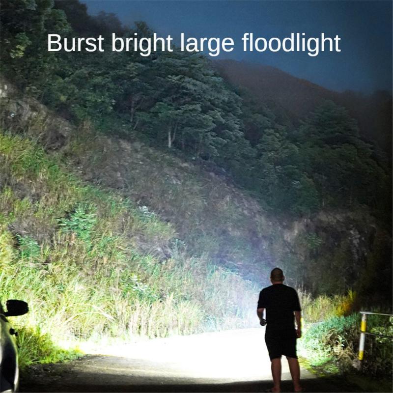 90° Rotatable keychain Flashlight Sensor Headlight 800LM Type-C Rechargeable Work Light With Magnet metal Clip Camping Lantern