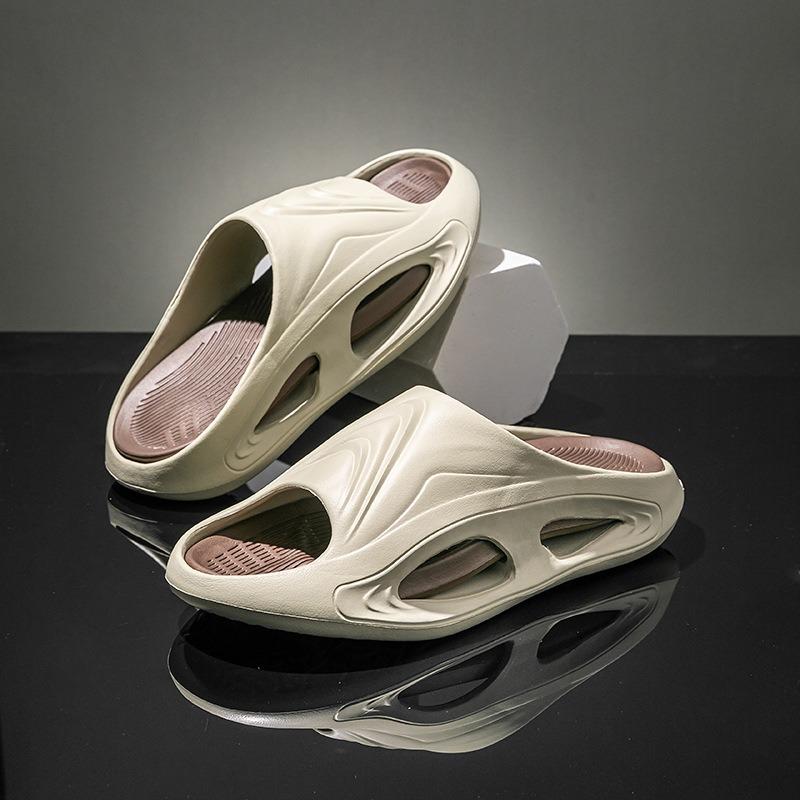 Summer Sports Slippers Men s Sandals and Slippers Home Bathroom Non-slip Soft Sandals and Slippers 40-41 хаки