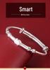 Sterling Silver Kitten Bracelet for Girls (Ages 4-15) - Medium/Large, Perfect for Children's Day