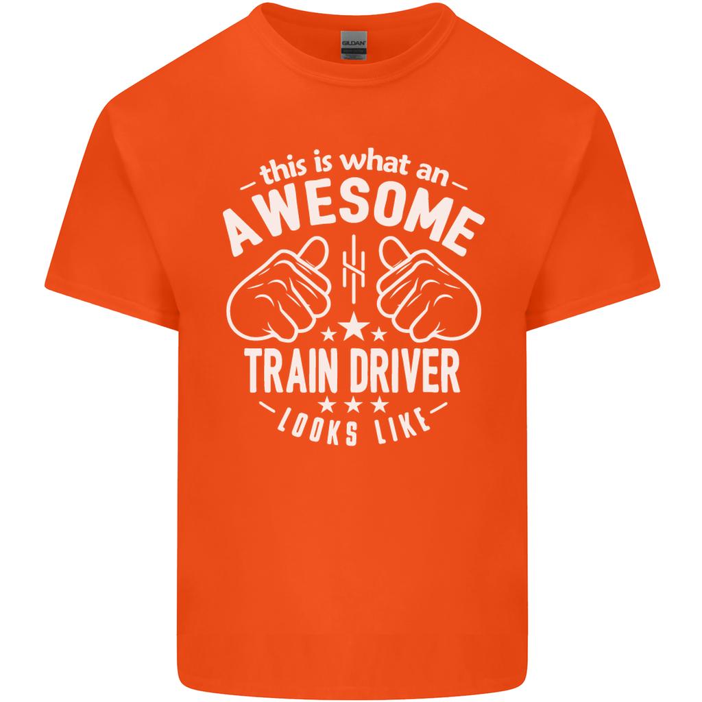 An Awesome Train Driver Looks Like Unisexs Light Cotton TShirt