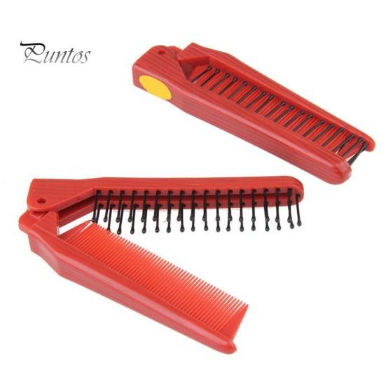 

2 шт., дорожная складная расческа с двойной головкой, портативная антистатическая расческа для волос для мужчин и женщин, массажная щетка для волос, парикмахерский инструмент для домашнего использования в путешествиях 2pcs