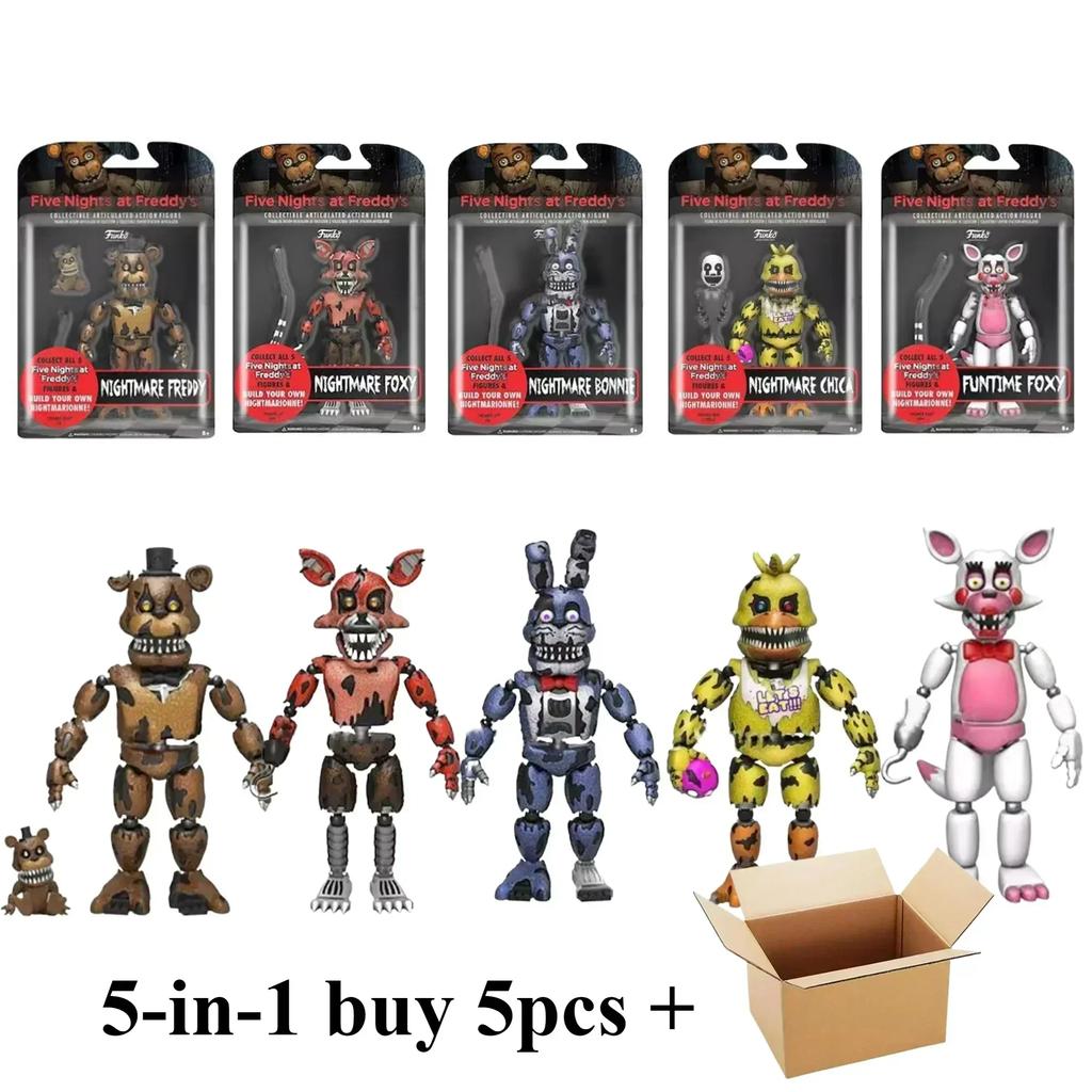 Neu 1 Stück/Set Five Nights at Freddy's Charakter Niedliche Boxed PVC Actionfigur Modell Spielzeug für Kinder Geschenk