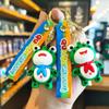 Internet Celebrity Red Scarf Frog Silicone Keychain - Cute Cartoon Couple Pendant
