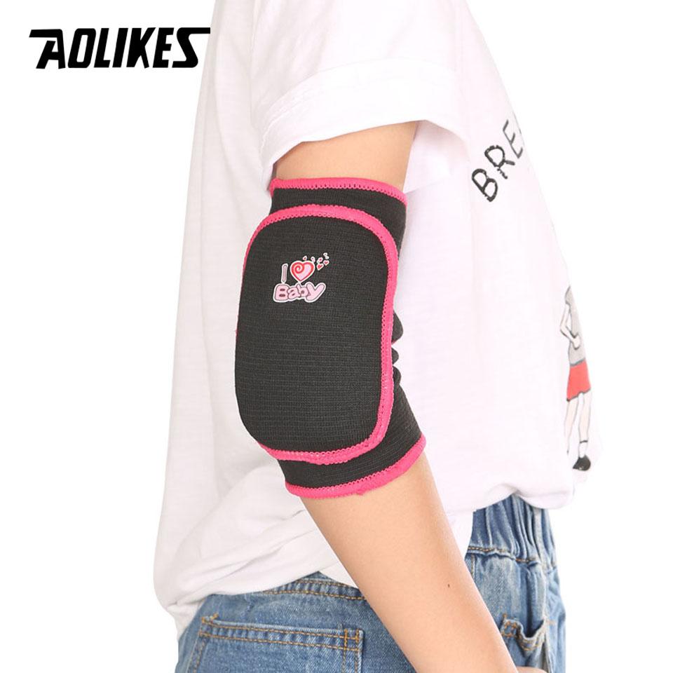AOLIKES 1 Pair Kids Children Breathable Sports Elbow Pads Support for Outdoor Roller-skating Dancing Baketball Football