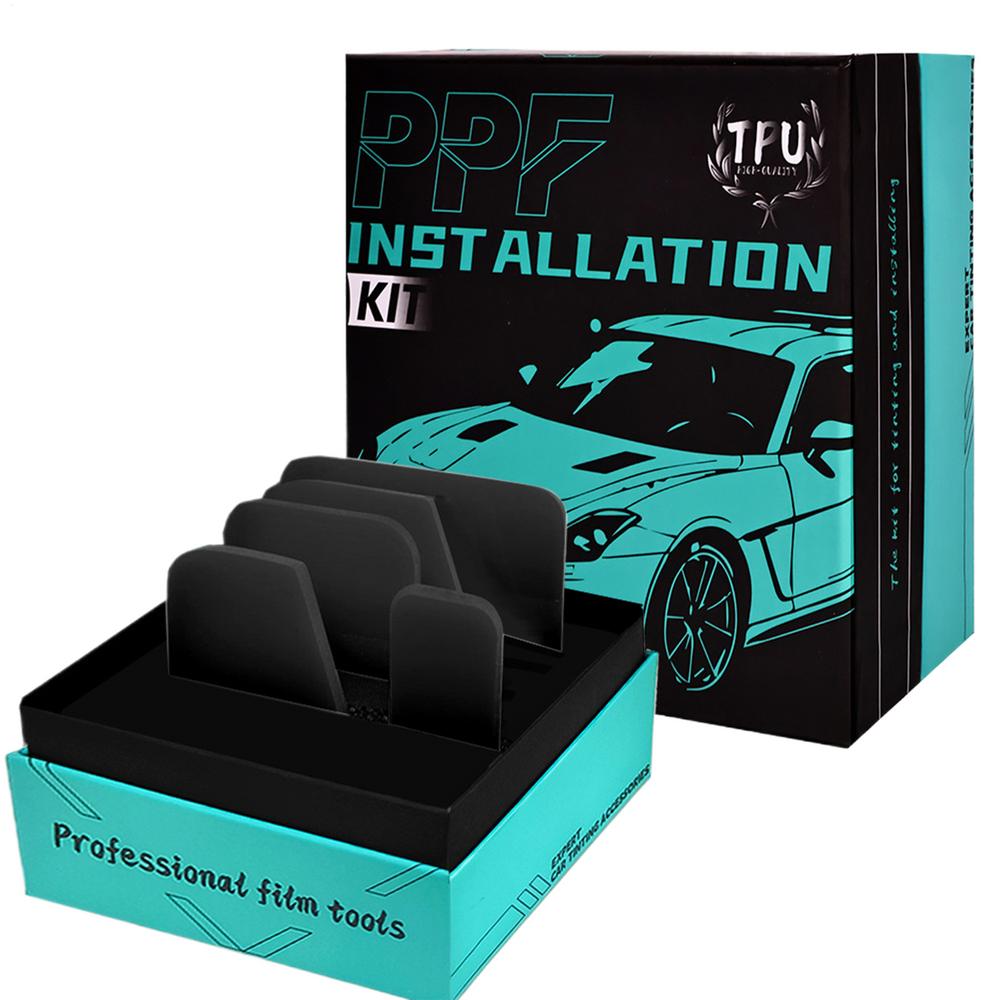 Car Film Wrap Tool Kit Window Tint Tools Car Wrap Installation Scraper 5 Pieces Car Wrapping Detailing Scraper Car Accessories