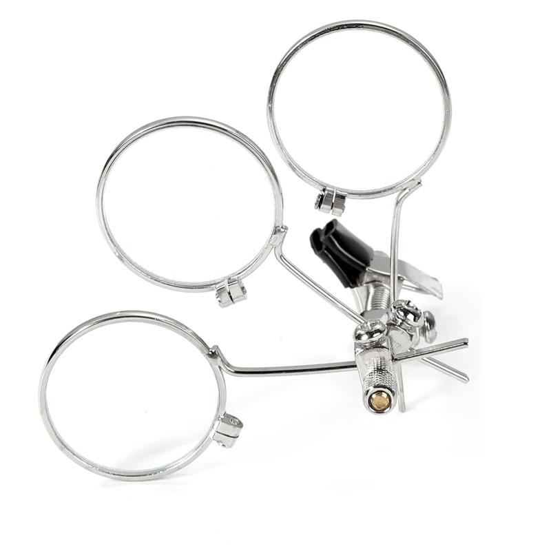 Lupa de Joalheiro Lupa Tripla Ocular Clip em Óculos Lupa Joia Relógio Detalhe Fabricação Ferramenta de Reparo