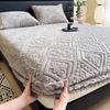 2026 NEW Winter Plush Warm Fitted Sheet Bed Protector Cover Bedding Mattress Topper Non Slip Bedspread