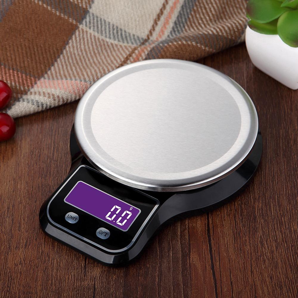 LCD Display Kitchen Scale Stainless Steel ABS Digital Scale Practical Food Scale  Baking Cooking