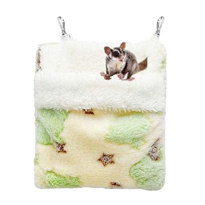 Star Pattern Sugar Gliders Sleeping Pouch Warm Soft Rat Sleeping Bag Comfortable Pet Swing Bag Hamster Hammock