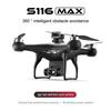 Nouveau S116 Mini Drone professionnel 8K HD double caméra WIFI FPV positionnement du flux optique évitement d'obstacles moteur sans balais hélicoptère RC Quadcopter