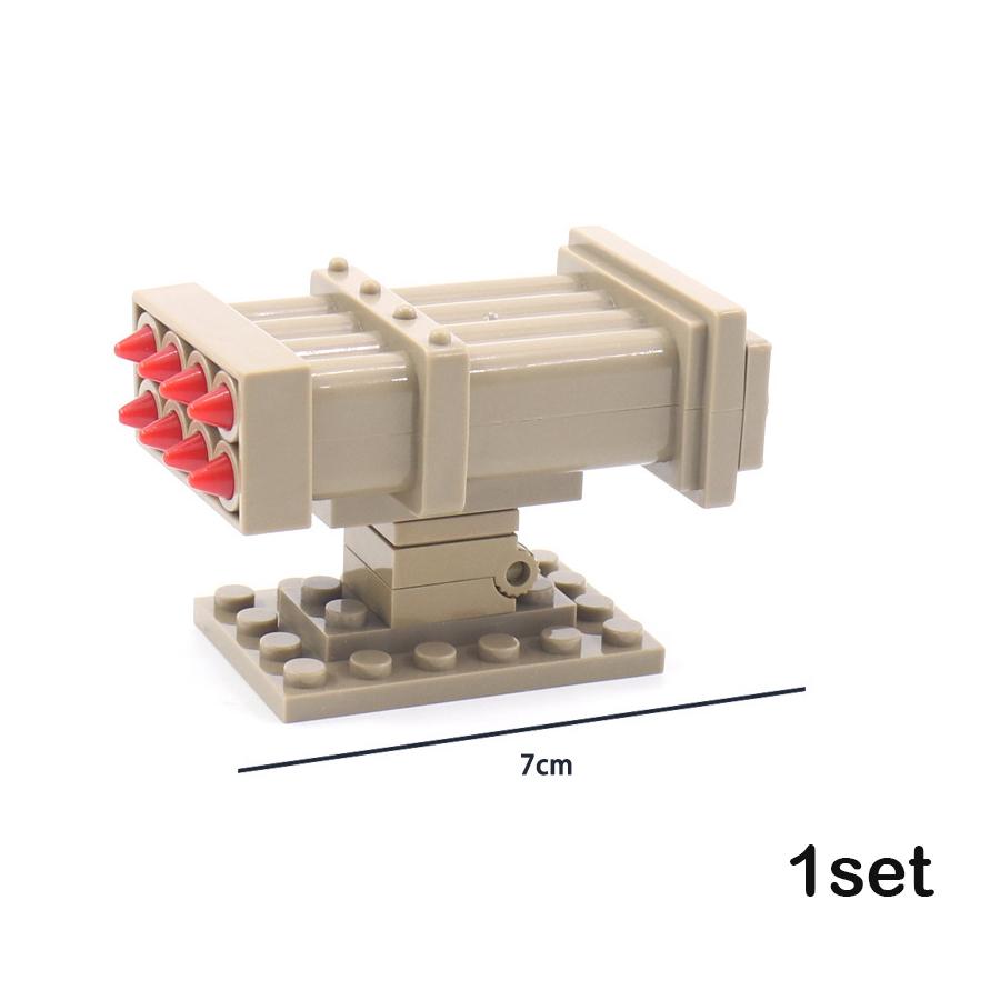 

Non-Toxic Missile Launcher Military Weapon Soldier Moc Building Blocks Army Playmobil Accessory Modern Swat Mini Parts Brick Figures Toys