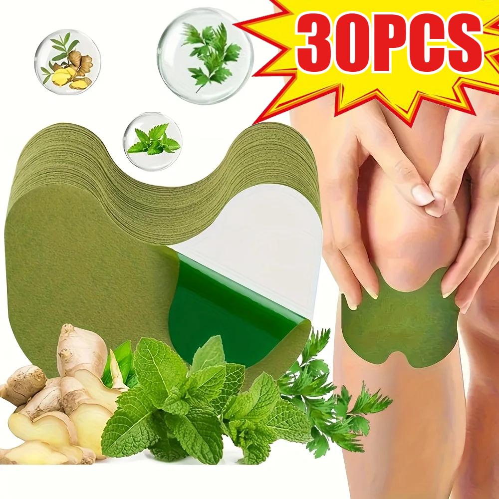 30PCS Wormwood Knee Protection Patch Neck Shoulder Heat Patch for Running Working Out and Sports Wearing