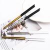 6Pcs High Quality Dinnerware Set Stainless Steel Flatware Set Mirror Kitchen Tableware Gold Dinner Spoon Chopsticks Cutlery Set