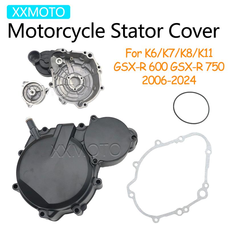 For Suzuki GSXR600 GSXR750 GSX-R600 GSX-R750 GSXR 600 750 06-22 Motorcycle Stator Cover Engine Generator GSX 400 Crankcase Cover