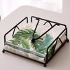Napkin Holder for Table Flat Napkin Dispenser with Weighted Arm Square Cocktail Paper Holder for Kitchen Dining Room Restaurant Decor