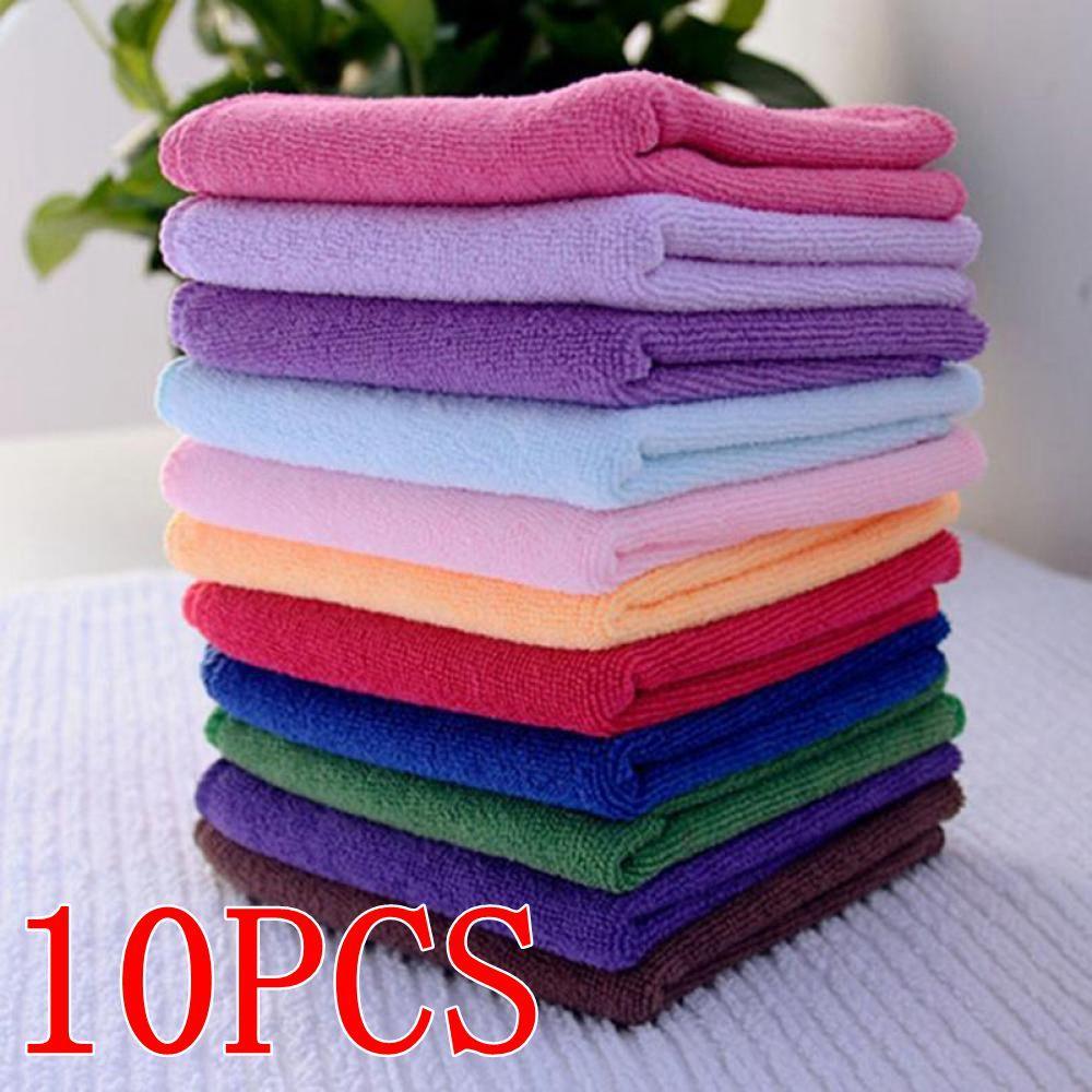 10pcs Useful Cotton Soothing Cleaning Towels Face/Hand Towel Wash Cloth Towel