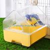 Y5JC Hanging Clear Bird Bathtub Bathing Box for Parrots with Convenient Drawer Bottom