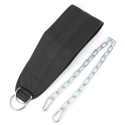 Pull Up Half Length Power Weighted Dip Belt Gym Sports Barbell Slice Fitness Equipment Dual Ring