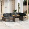 VidaXL Garden Lounge Set with Cushions 9 Pcs, Patio Sofas, Patio Furniture Set, Outdoor Furniture, Grey 3273657