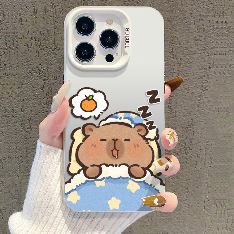

Capybara iPhone 17 Case for Apple 15 Pro Max, Silver, Compatible with 14 Pro/13/16 Pro Models Vivo IQOO 15