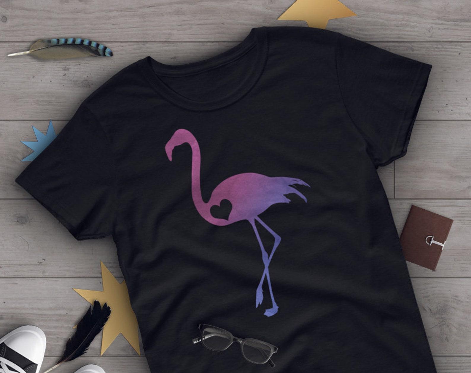 Flamingo Shirt,  , Flamingo Lover Gift, Cute Flamingo T-shirt, Pink Flamingo Tshirt, Bird Graphic Tee, Blue, Navy, Black, Pink 120