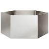 VidaXL Hexagonal Planter 104x90x45 Cm Stainless Steel, Flower Planter, Patio Planter, Garden Planter, 851133