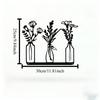 Rust-Resistant Metal Floral Vase Wall Art, Perfect Valentine's & Mother's Day Gift