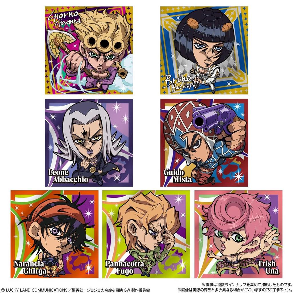 BANDAI Niformation Bizarre Adventure Sticker Wafers Wind Episodio Wafers Candy Toy Set of JoJo's ~Golden 02~ (Baked Confectionery) [Box 20]