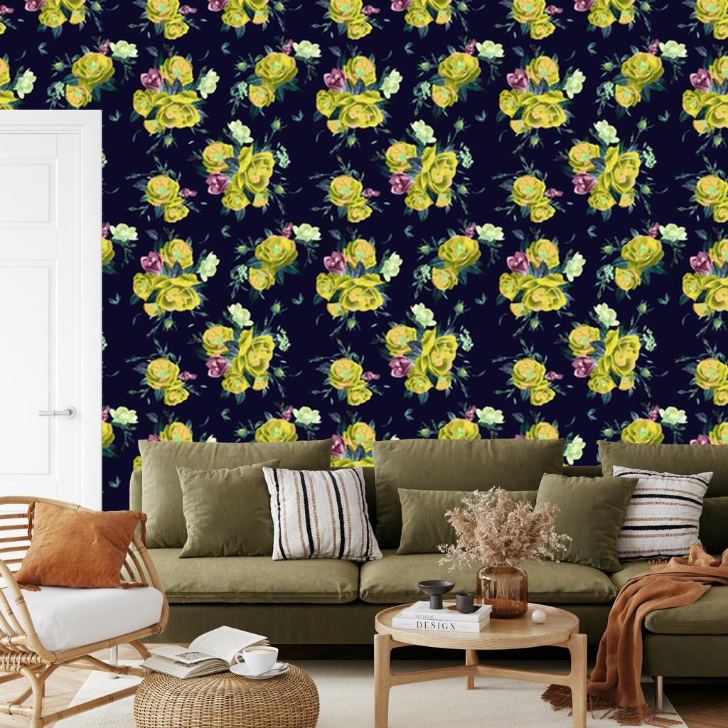 Roses Wallpaper for Living Room and Bedroom 50x1000