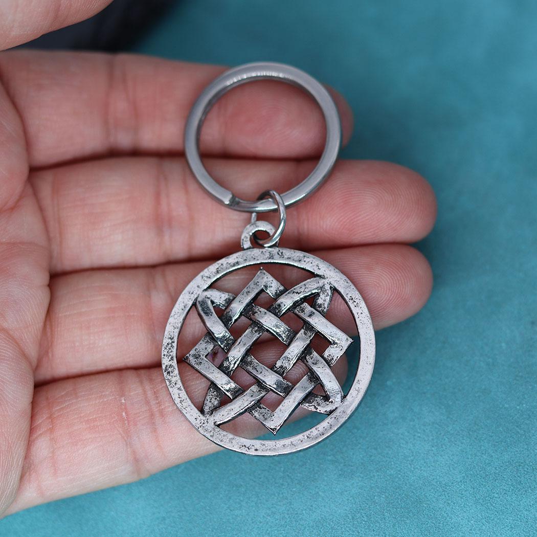 

Nedar Punk Slavic Viking Lada Star Amulet Pendant Keychain Retro Irish Knot Keyring Gift Nordic Pagan Talisman Key Chain Jewelry античный серебряного
