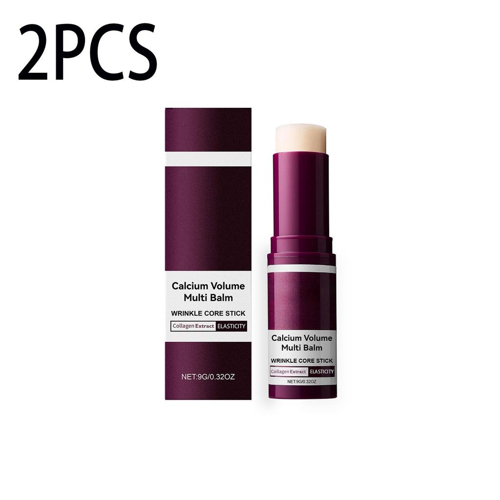 Calcium Volume Multi Balm Korean Skincare Stick,Face & Eye Cream,Collagen Deep Moisturizing Anti-Wrinkle,Suitable for Pre Makeup