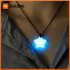 Glow-in-the-Dark Star Pendant Necklace & Bracelet Set Adjustable Rope Sporty/Cute Style for Outdoor Adventures & Music Festivals