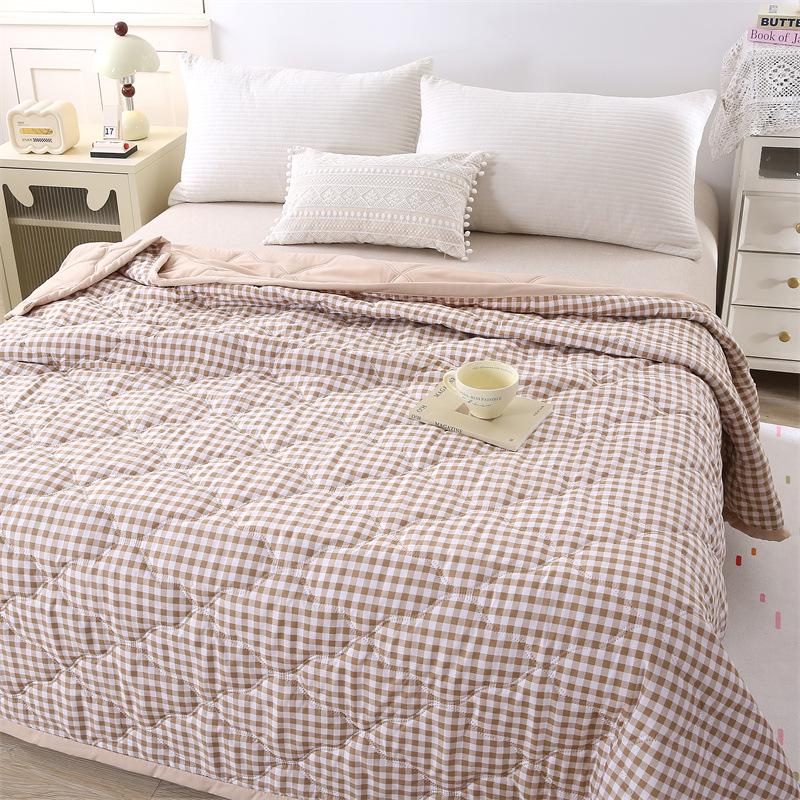 2026 Breathable Washed Cotton Summer Quilt - Comfortable & Close-fitting for Air Conditioned Rooms