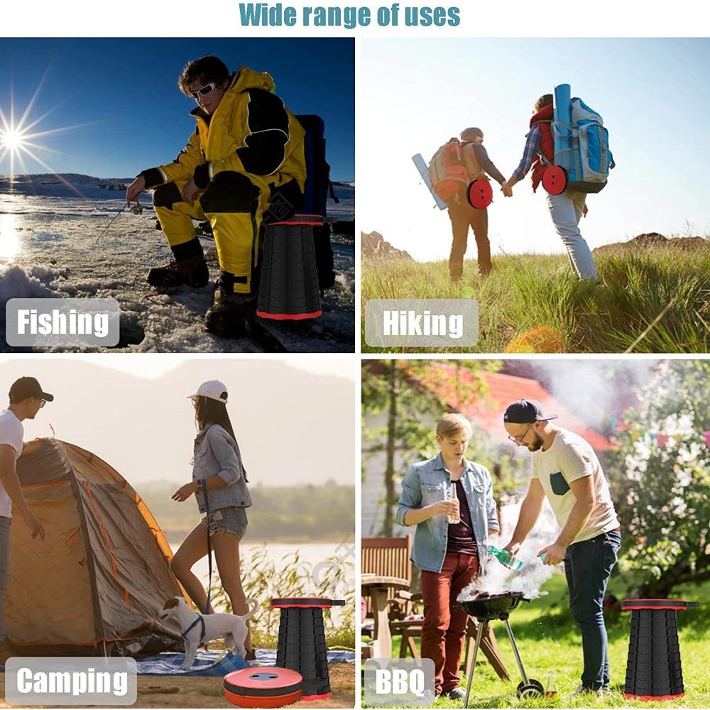Portable Folding Stool, Load 560 Lb for Outdoor Camping Travel Indoor Dining Party