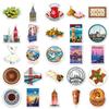 50Pcs Turkish Travel Diary Graffiti Stickers Outdoor Scenery Cartoon Decal Diy Luggage Phone Guitar Scrapbook Waterproof Sticker