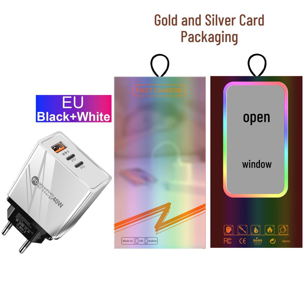 Universal Charger for US, EU, UK Standards - Original 1U+2PD Power Adapter
