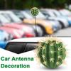 Auto Antennenaufsatz Dekoration 3D Niedlicher Cartoon Kaktus Antennenball Für Auto Dach Antenne Dekoration Zubehör T1x9