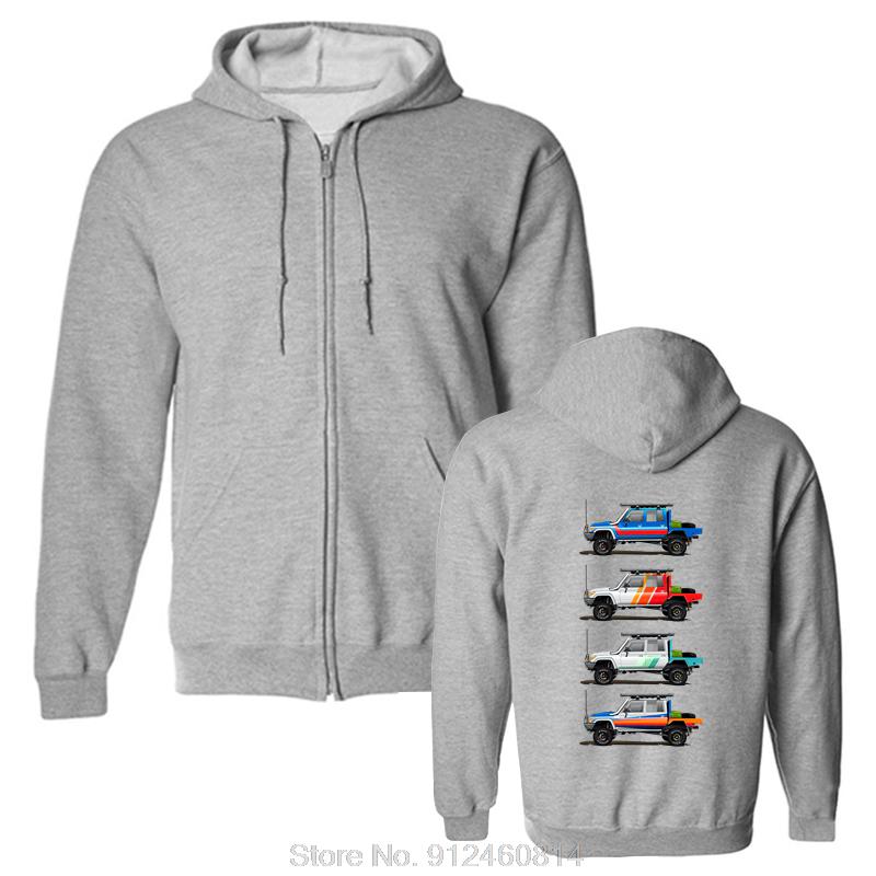 New Hoodie Fashion Men Jacket Zip Up Hoodie Hoody Land Cruiser 79 Series Cotton Oversized Sweatshirt Men's Clothing Streetwear