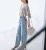 ROPE PICNIC Knit Pullover UV Cool to the Machine Scarf Sleeve Gray [Easy Care, Protection, Touch, Washable] Knit, Women's, (09)